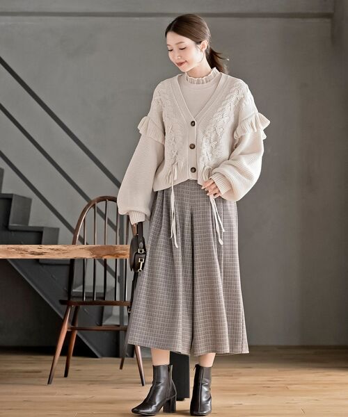 r・p・s(アールピーエス) カーディガン サイドレースアップケーブル r・p・s(アールピーエス) カーディガン サイドレースアップケーブル