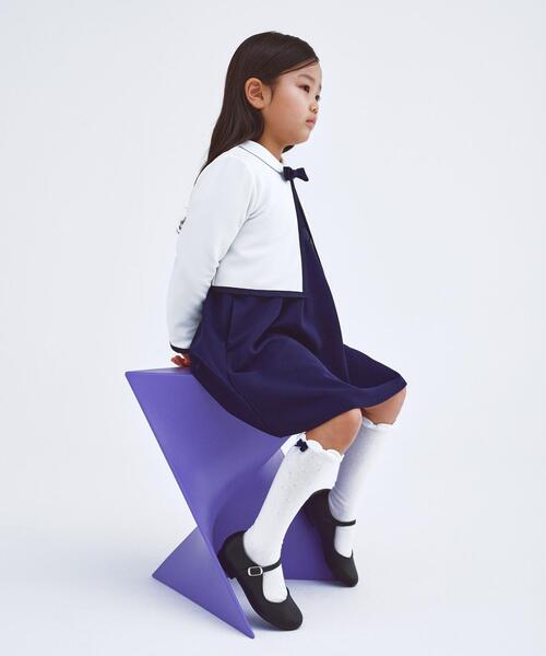 ジャケット ノーカラージャケット リップル パイピング ボレロ キッズ  