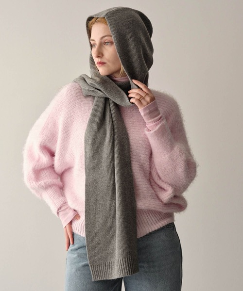 Mia マフラー ストール フーディーマフラー レディース : ZOZOTOWN