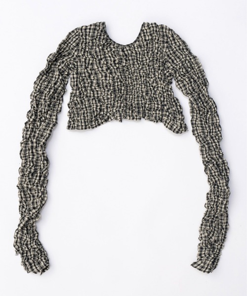 シャツ ブラウス 2way Shirring Bolero/2WAYシャーリングボレロ 