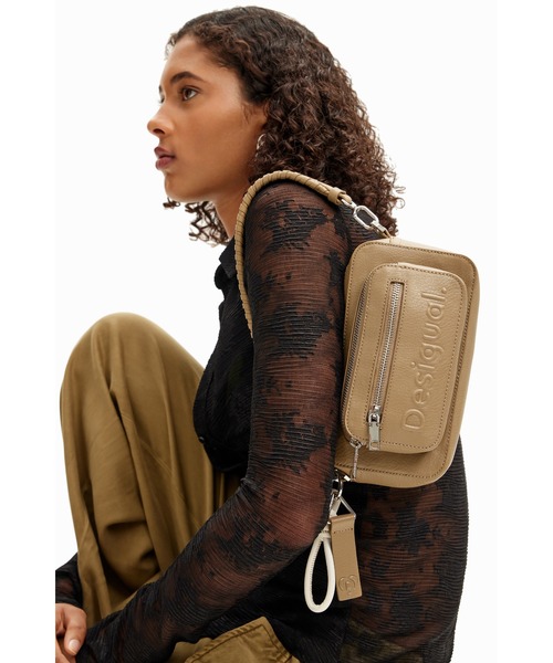 【Desigual】ビー・ディファレント クロスボディバッグ PRIORI GALES MAXI BLACK クロスボディーバッグ（ボディバッグ