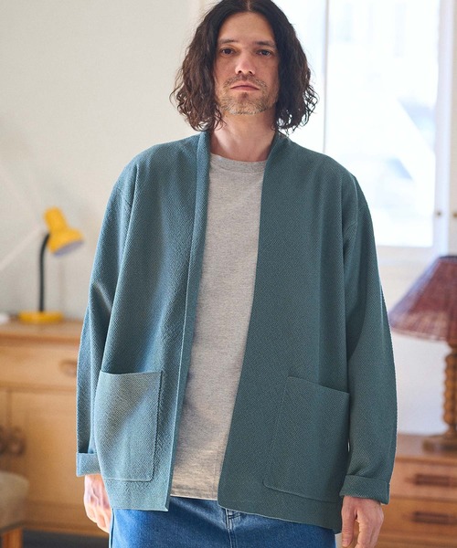 mielle ガウンカーディガン ANGENEHM（アンゲネーム） カーディガン mcg3535-Stripe melange