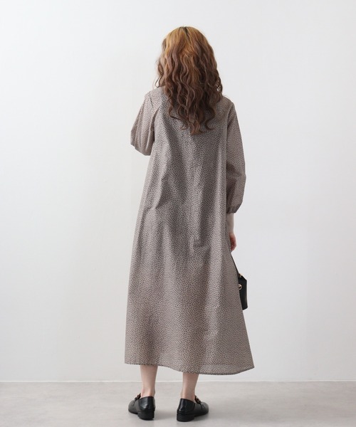 Anna Nicola ワンピース AnnaNicola 綿ローンドットプリントOP