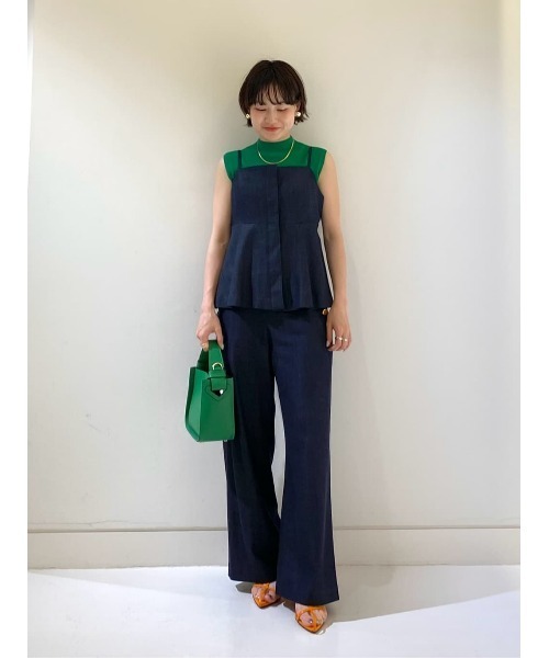 シャツ ブラウス デニムライクビスチェキャミ レディース : 83312039 