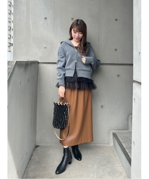 allureville パーカー エアクッションフーディー レディース
