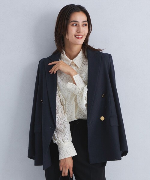 セール 40%OFF】メランジツイル ダブル ジャケット(506841039