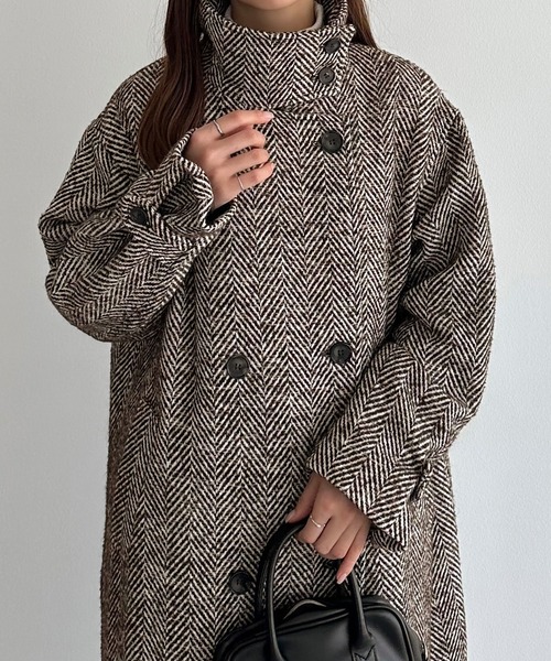 callautia（カラウティア） コート アウター 「柄選べる」スタンド