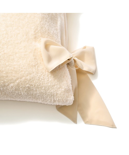 Francfranc ベッド 寝具 WARMY ホワモコ リボン まくらカバー