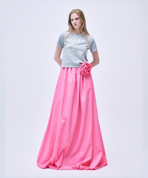 tシャツ SLIM TSHIRT SWING THE TAIL DDANJI FLOWER CHOKER レディース Mardi Mercredi tシャツ SLIM TSHIRT SWING THE TAIL DDANJI