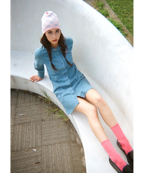 ニットキャップ・ビーニー FALLET CHECKERBOARD SUMMER KNIT BEANIE NA744 FALLET CHECKERBOARD SUMMER KNIT BEANIE NA744 (Fallett/ニット