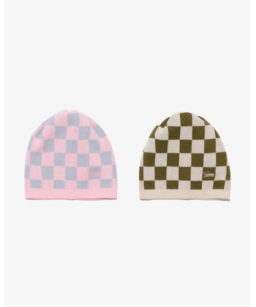 ニットキャップ・ビーニー FALLET CHECKERBOARD SUMMER KNIT BEANIE NA744 FALLET CHECKERBOARD SUMMER KNIT BEANIE NA744 (Fallett/ニット