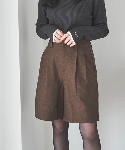 mil（ミル） パンツ 「150cm前後の小柄さんサイズ」ダブルタック