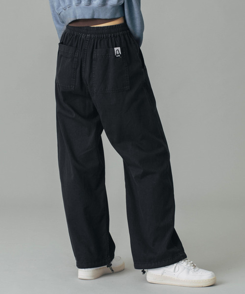 パンツ EASY PANTS X-girl（エックスガール） パンツ FACE LABEL EASY PANTS レディース