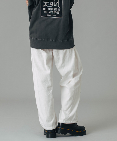 Are you different オリジナルイージーパンツ X-girl パンツ FACE LABEL EASY PANTS レディース : ZOZOTOWN