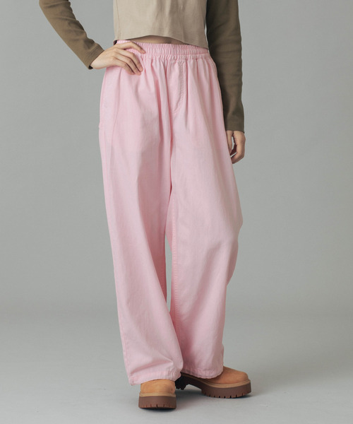 【新品未使用】薄いピンク レディースパンツ X-girl（エックスガール） パンツ FACE LABEL EASY PANTS レディース