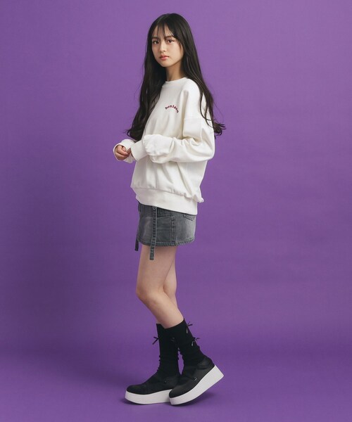 り－☆新品 ピンクラテ☆ハ－トプリントプルオーバー 160 PINK-latte