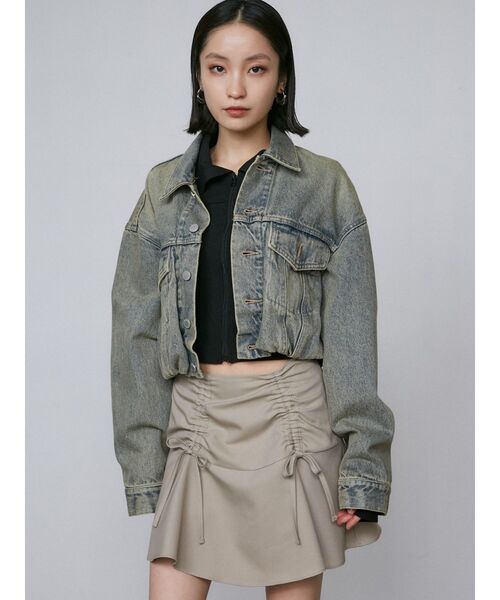 EMODA バルーンコンパクトデニムブルゾン バルーンコンパクト
