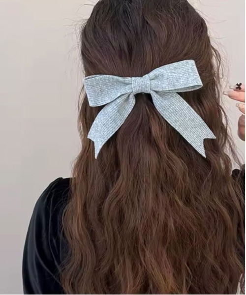 ヘアクリップ 「 ammy. / エイミードット 」ウール リボン ヘア