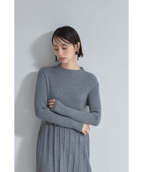 &. NOSTALGIA ワンピース ウエスト切替ニットワンピース : ZOZOTOWN