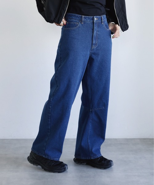 SOTT ワイドパンツ ジーンズ デニム デニムパンツ Curved Denim Pants