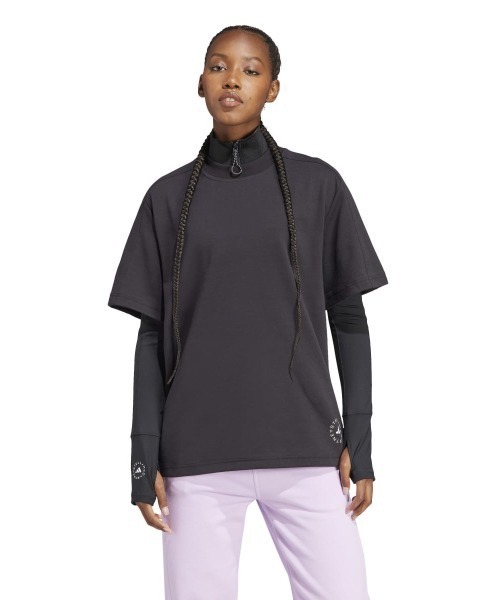 アディダスバイステラマッカートニー ロングTシャツ Lサイズ adidas tシャツ by Stella McCartney Loose T-Shirt（アディダス