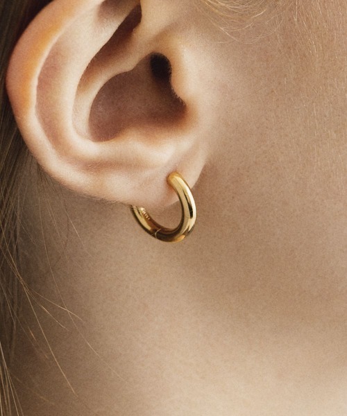 4℃ HOMME+（ヨンドシーオムプラス） ピアス シルバー フープ ピアス