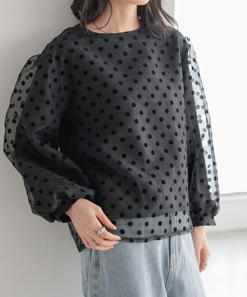 ドットチュールトップス tシャツ ドットチュールトップス レディース : ZOZOTOWN Yahoo!店
