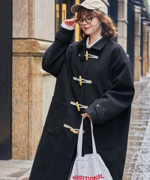 MONO-MART LADY'S」 ダッフルコート FREE ネイビー レディース