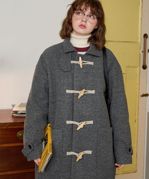 MONO-MART LADY'S」 ダッフルコート FREE ネイビー レディース