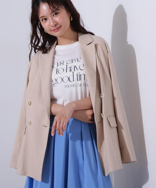 N. Natural Beauty Basic ダブルブレストジャケット N.Natural Beauty Basic（エヌ ナチュラルビューティーベーシック