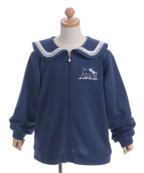 axes femme ブルゾン アウター ねこセーラーカットブルゾン