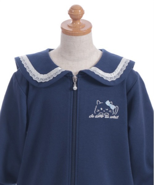 axes femme ブルゾン アウター ねこセーラーカットブルゾン