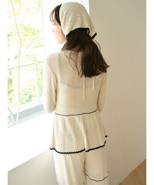 SNIDEL HOME パジャマ ルームウェア クロシェカーディガン