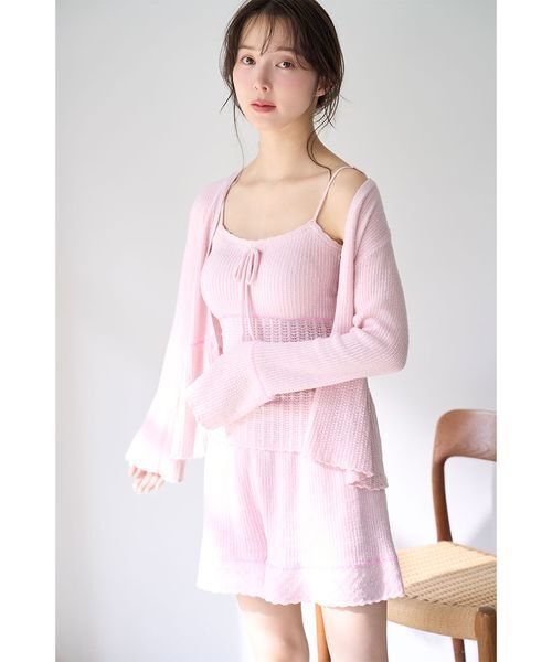 SNIDEL HOME パジャマ ルームウェア クロシェカーディガン