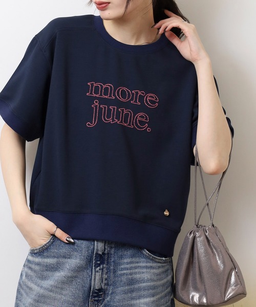 EGLANTINE tシャツ チェーンステッチ加工 半袖ロゴカットソー