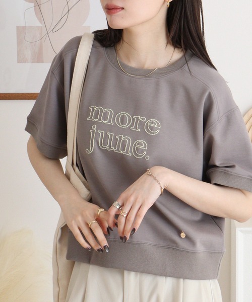 EGLANTINE tシャツ チェーンステッチ加工 半袖ロゴカットソー