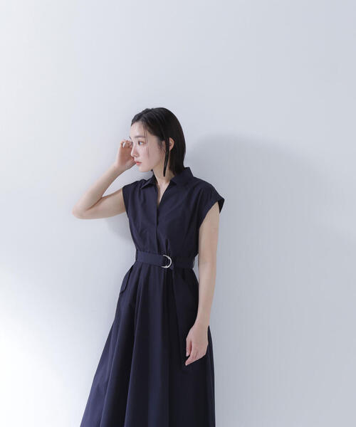 シャツワンピース ベルテッドポケットシャツワンピース ベルテッドポケットシャツワンピース | NATURAL BEAUTY BASIC