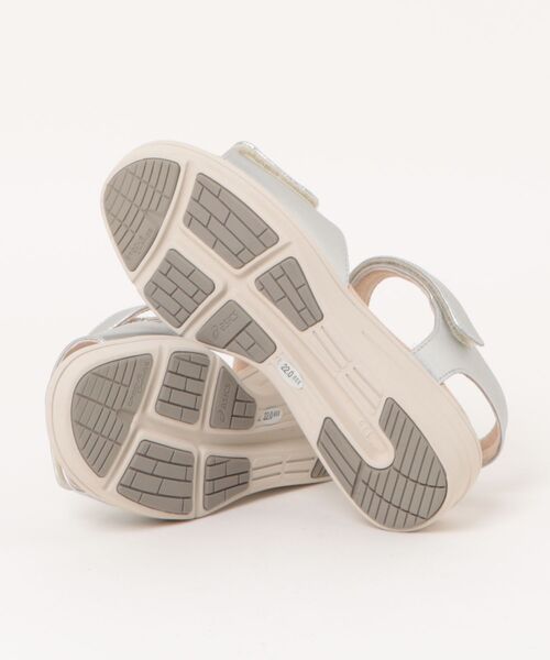 美品＊ペダラ ストラップシューズ ベージュ3E幅広23.5 WP859P ASICS WALKING（アシックスウォーキング） アシックス サンダル PEDALA
