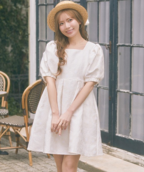 アリーム（Areeam）/ひまわりジャガードワンピース Areeam（アリーム） ワンピース ひまわりジャガードワンピース