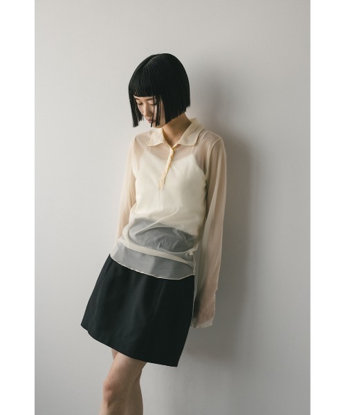 STYLEMIXER ブラウス シャツ ハイシアーポロ レディース