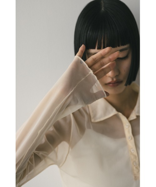 STYLEMIXER ブラウス シャツ ハイシアーポロ レディース