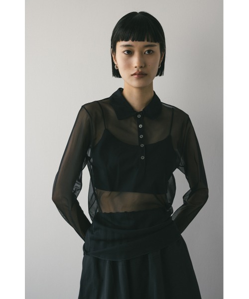 STYLEMIXER ブラウス シャツ ハイシアーポロ レディース