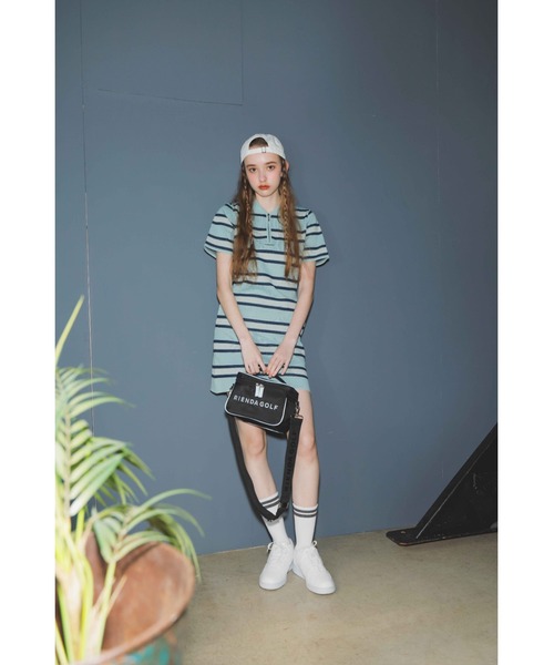 RIENDA GOLF ワンピース 「RIENDA GOLF」オリジナルラガーポロ