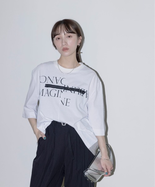 Eimee Law tシャツ バック配色リメイクTシャツ レディース