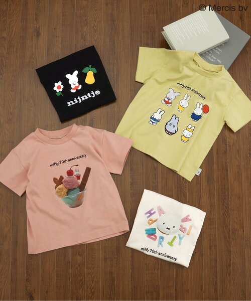 Miffy（ミッフィー） tシャツ 「miffy 70周年」バリエーションTシャツ