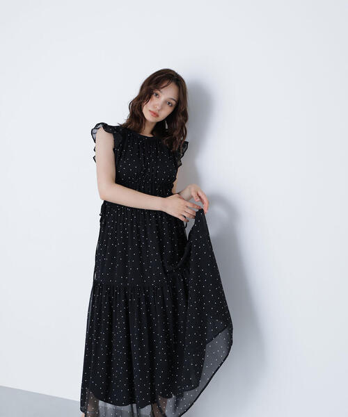 NATURAL BEAUTY BASIC ワンピース 楊柳サイドリボンワンピース