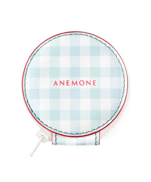 ANEMONE ポーチ ギンガムチェックアクセサリーポーチ レディース