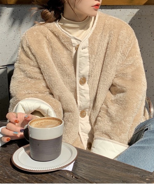 「a lot of love」 「Bling Leads」ノーカラージャケット FREE ダークグレー レディース_画像7