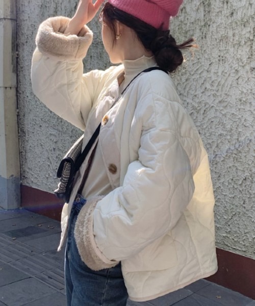 「a lot of love」 「Bling Leads」ノーカラージャケット FREE ダークグレー レディース_画像9