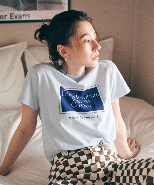 「MATURED」 半袖Tシャツ FREE ブルー レディース